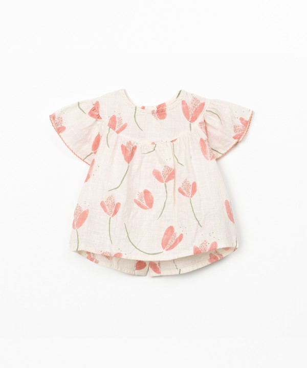 Tunic with tulip print