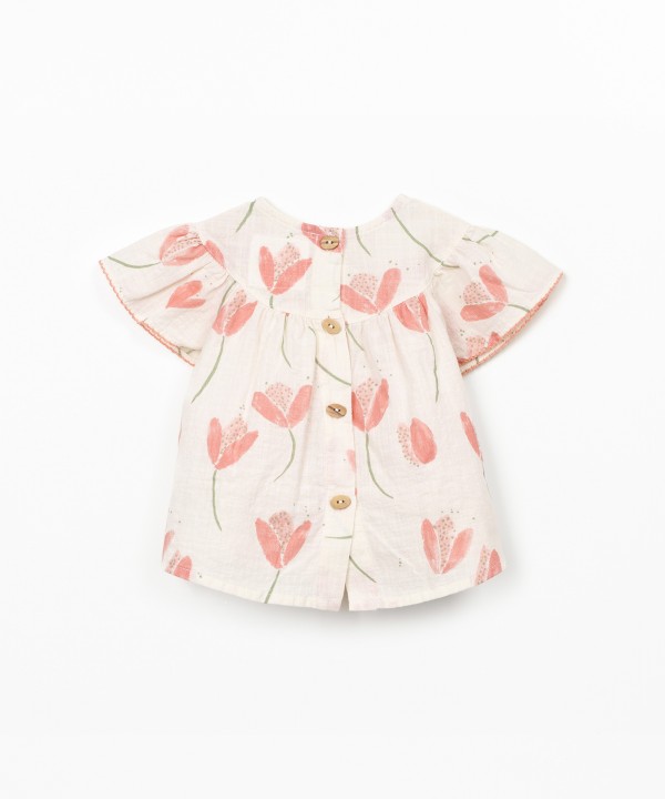 Tunic with tulip print