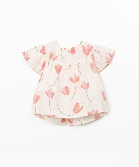 Tunic with tulip print