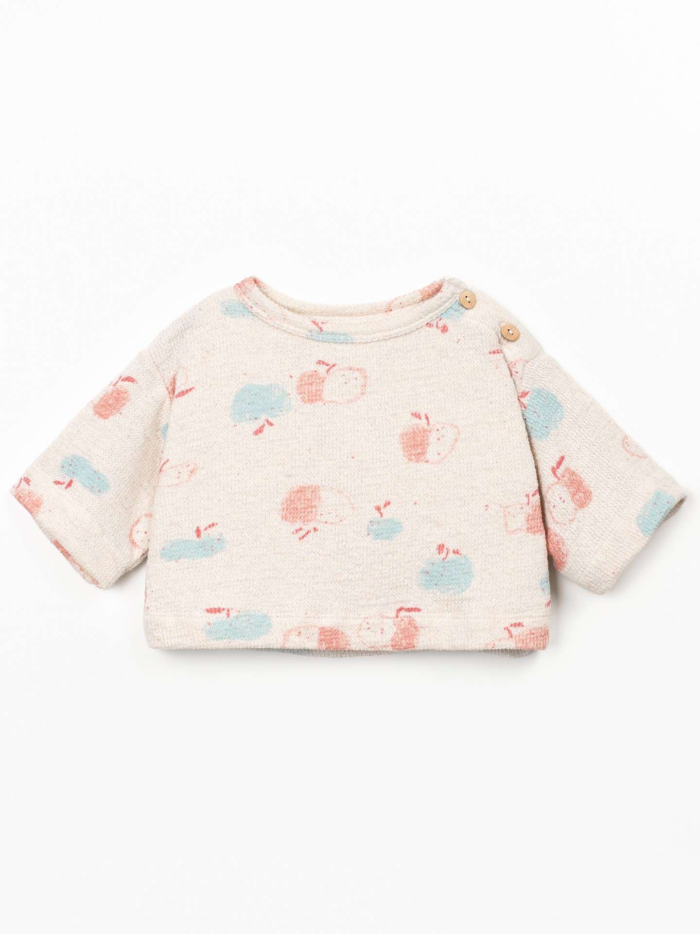 Sweater with apple print