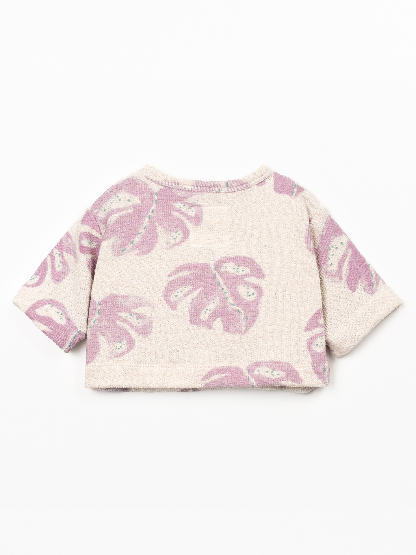 Camisola com estampado de monsteras