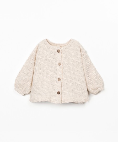 Knit jacket with Re(Play) yarn