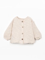 Knit jacket with Re(Play) yarn