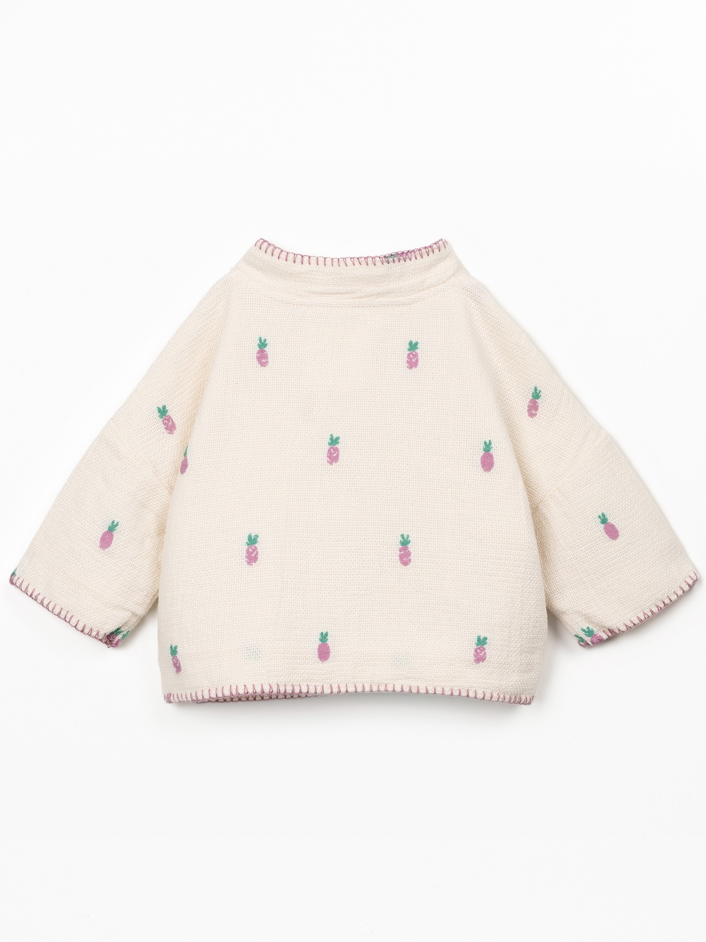 Casaco de tecido com estampado