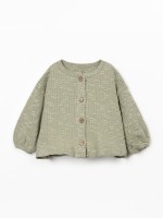 Knit jacket with Re(Play) yarn