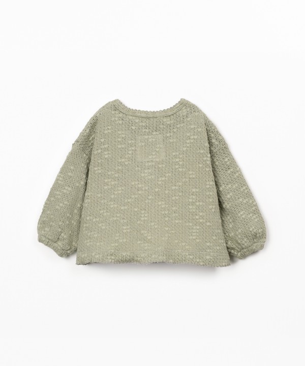 Knit jacket with Re(Play) yarn