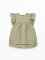 Vestido de tejido de lino