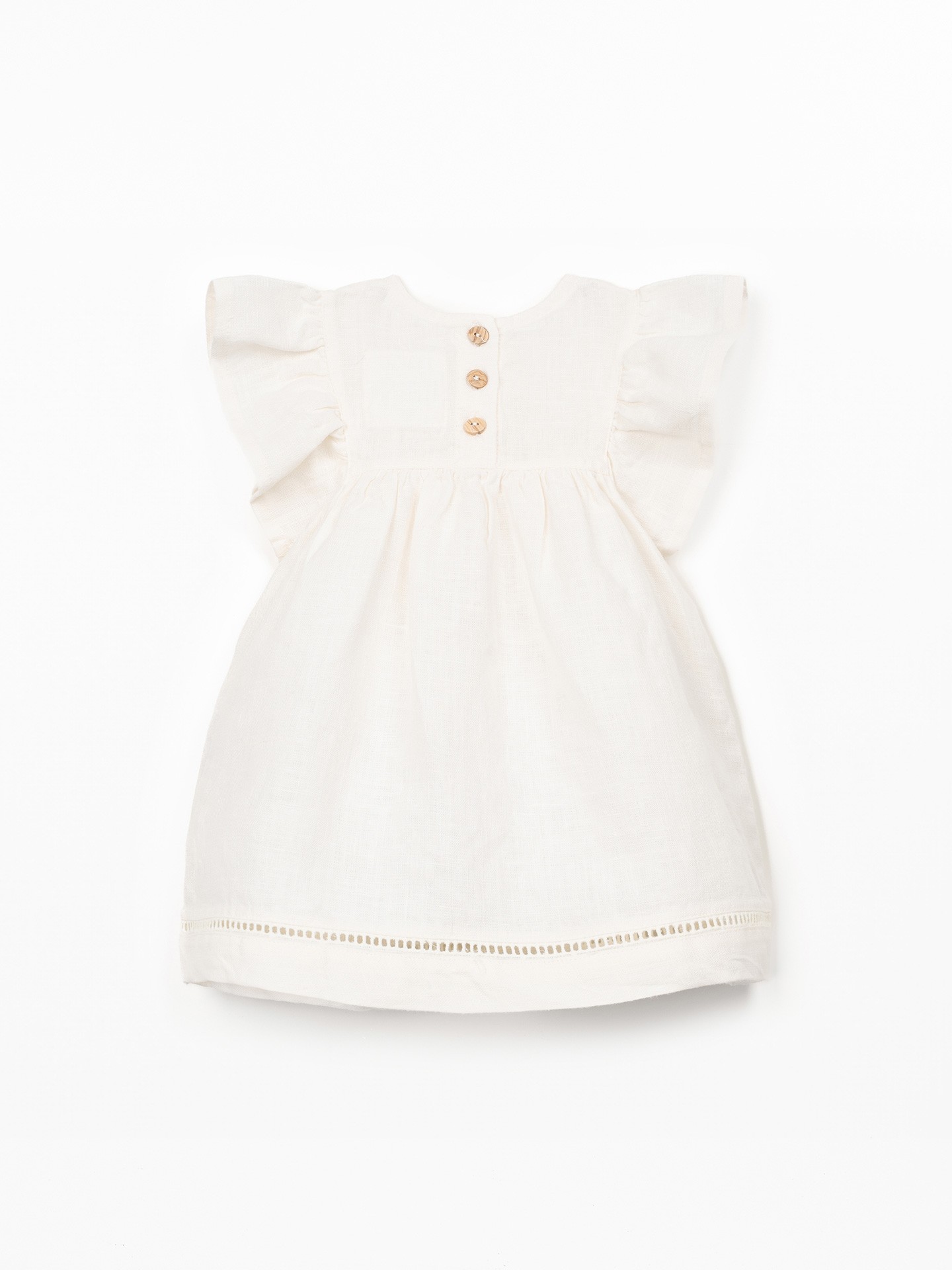 Vestido de tecido em linho