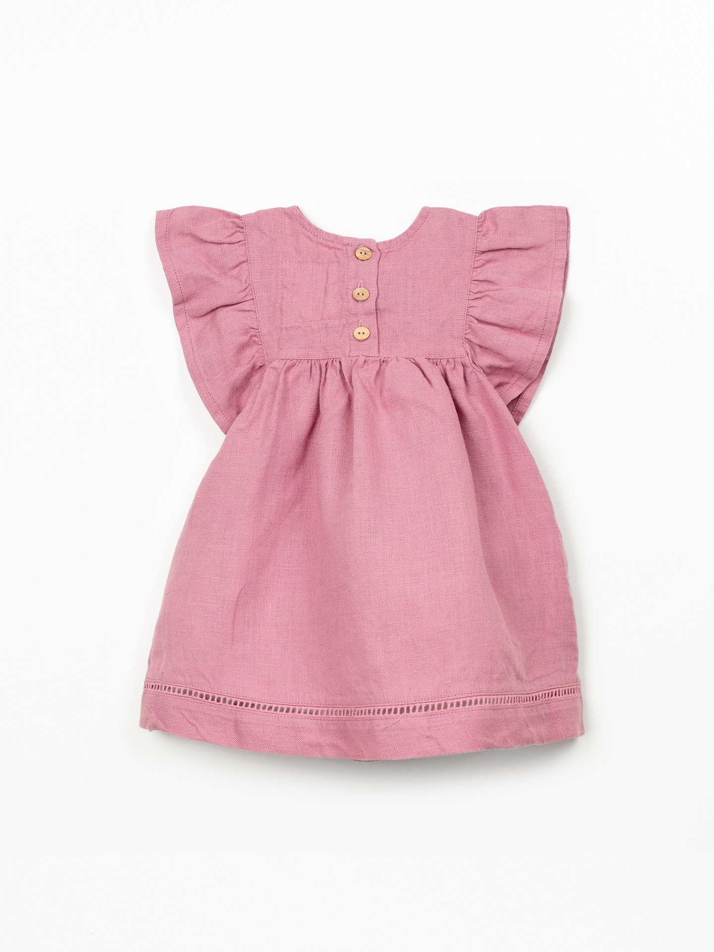 Vestido de tecido em linho