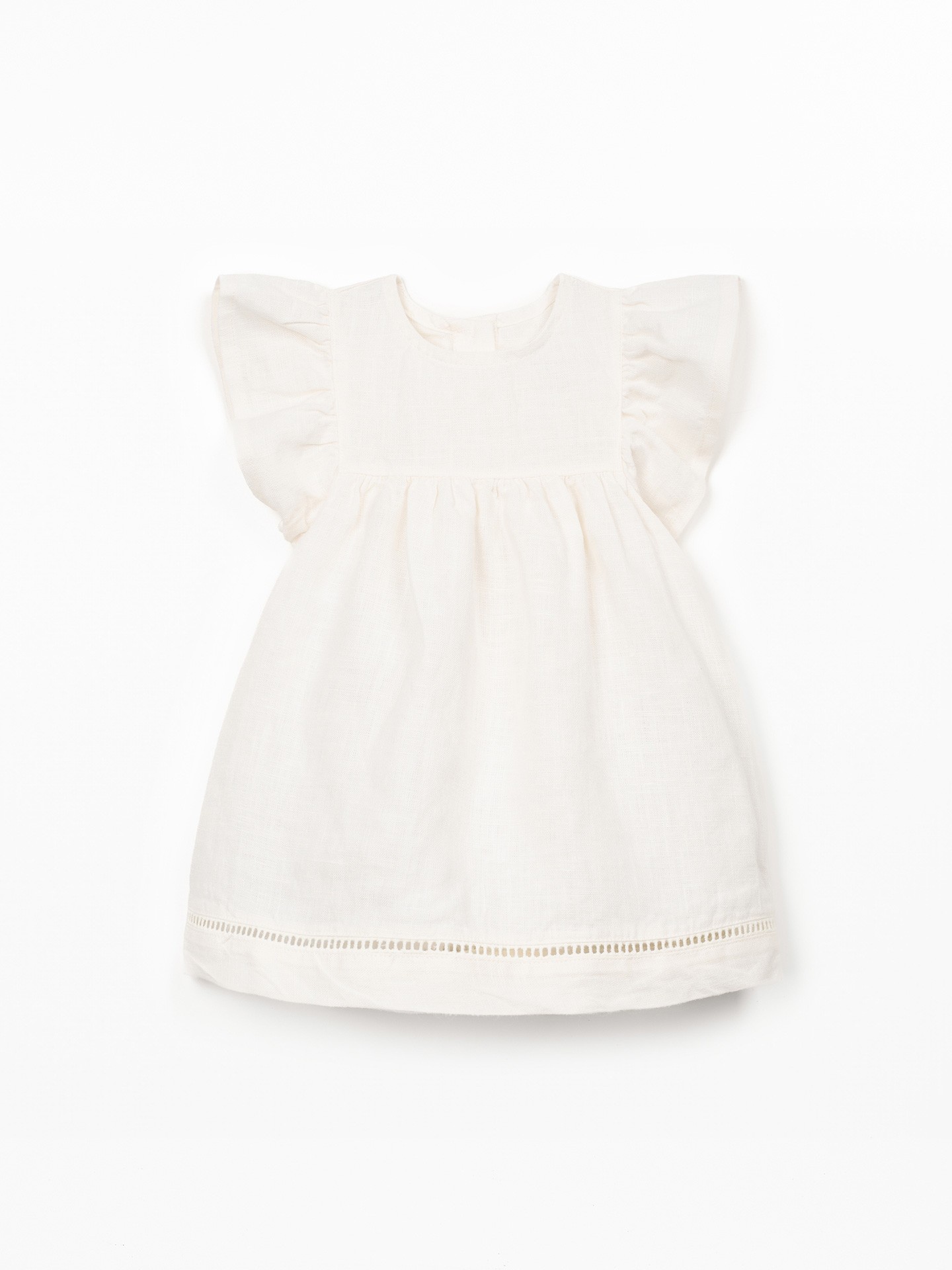 Vestido de tecido em linho