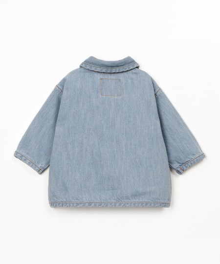 Giacca in denim con bottoni in cocco