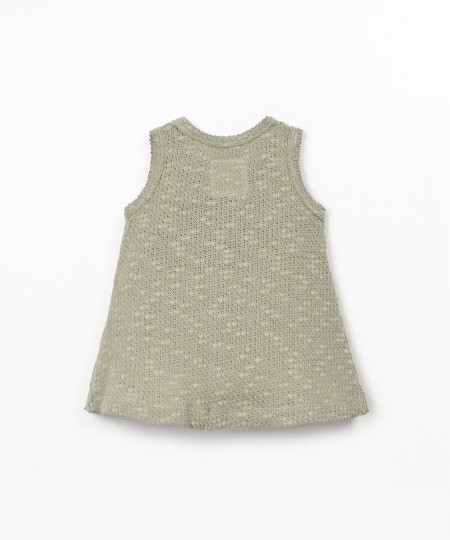 Abito in maglia con effetto tricot