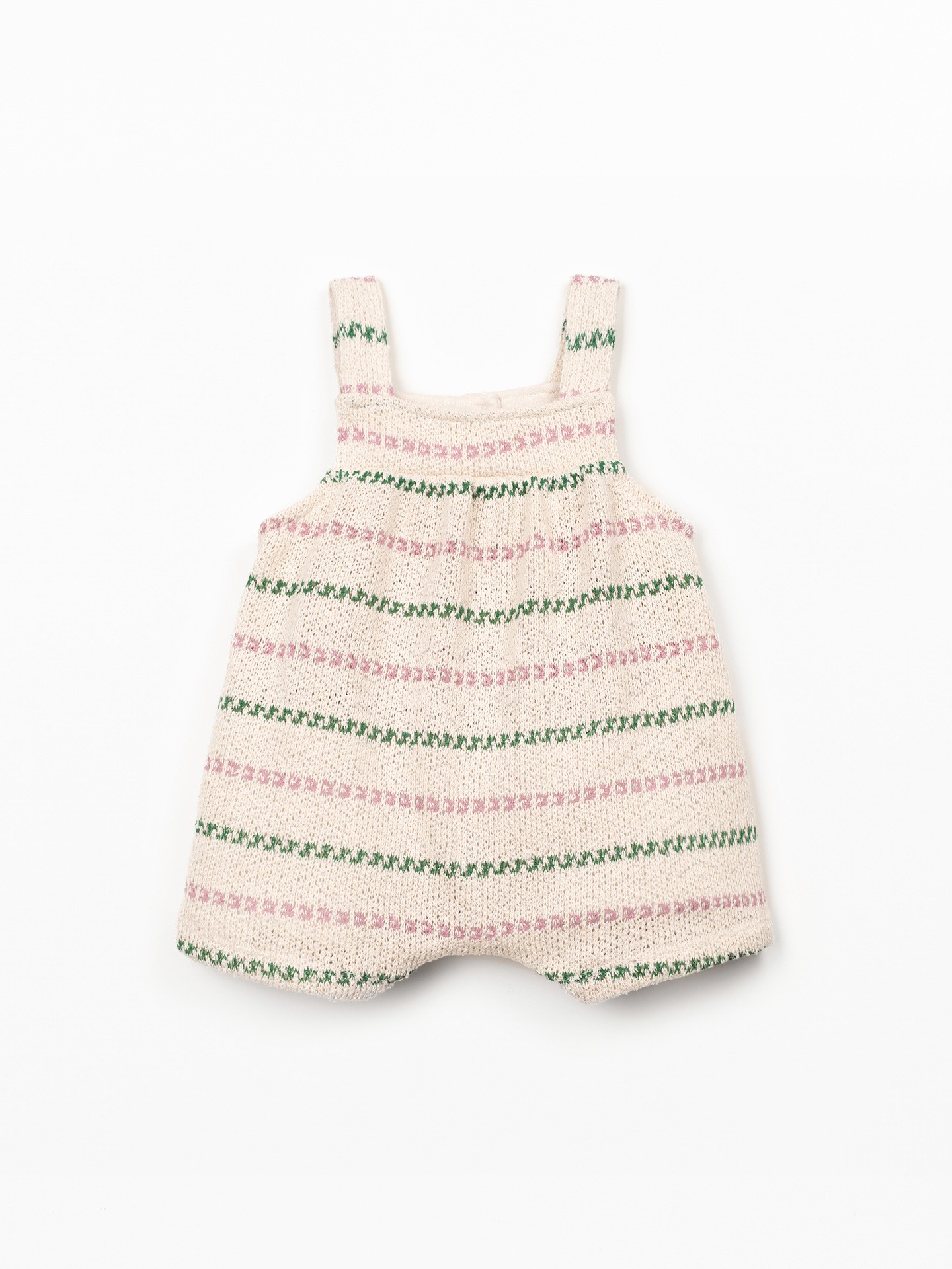 Jumpsuit in cotton and recycled cotton blend