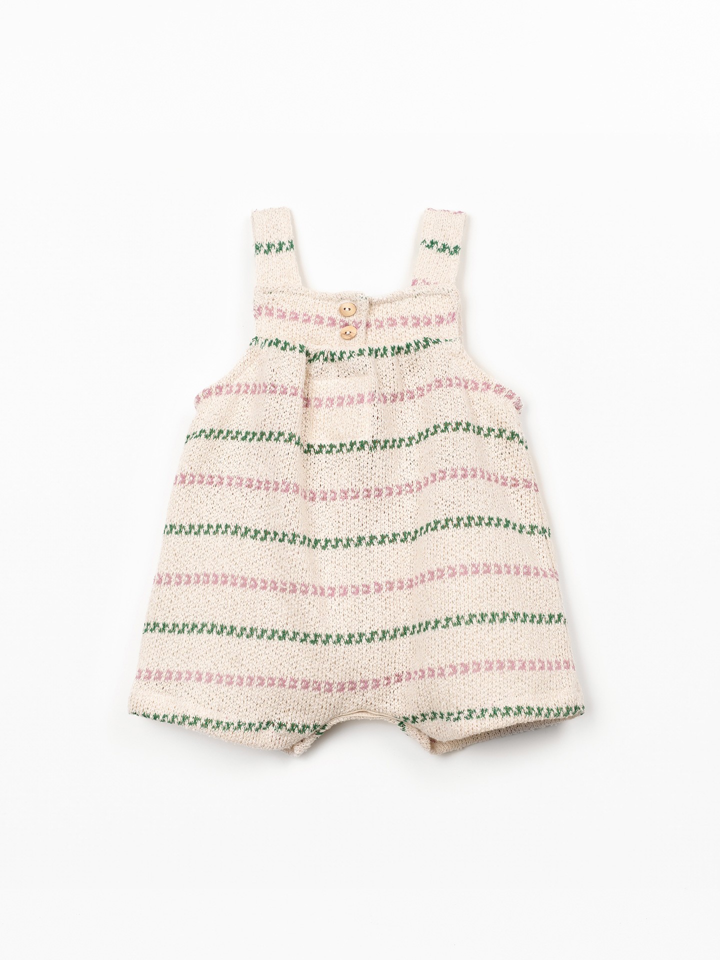 Jumpsuit in cotton and recycled cotton blend