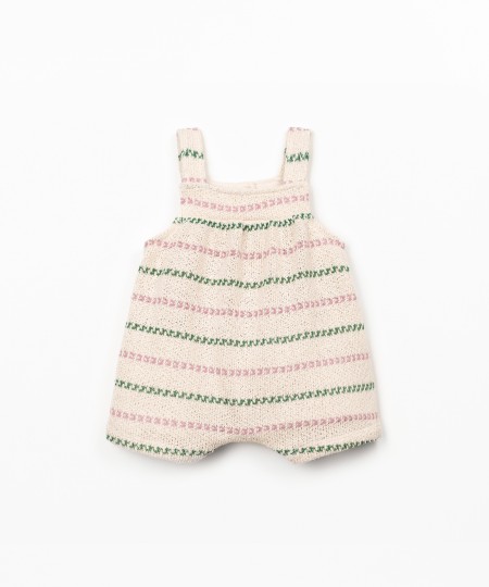 Jumpsuit in cotton and recycled cotton blend