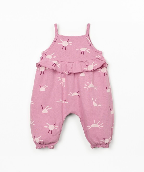 Macac�o de malha com estampado