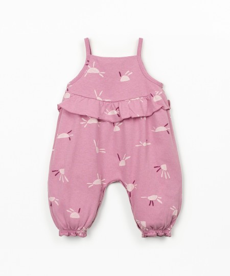 Macacão de malha com estampado