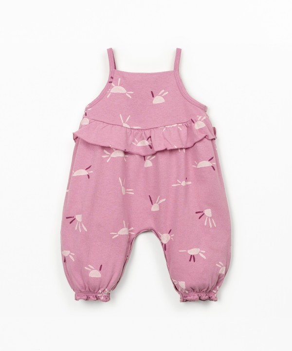 Macac�o de malha com estampado