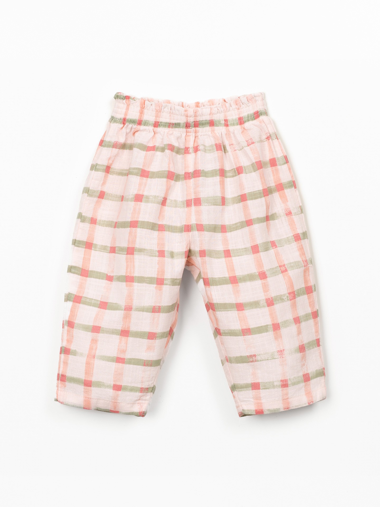 Calça com estampado xadrez