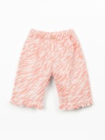 Trousers with print and elasticated waist