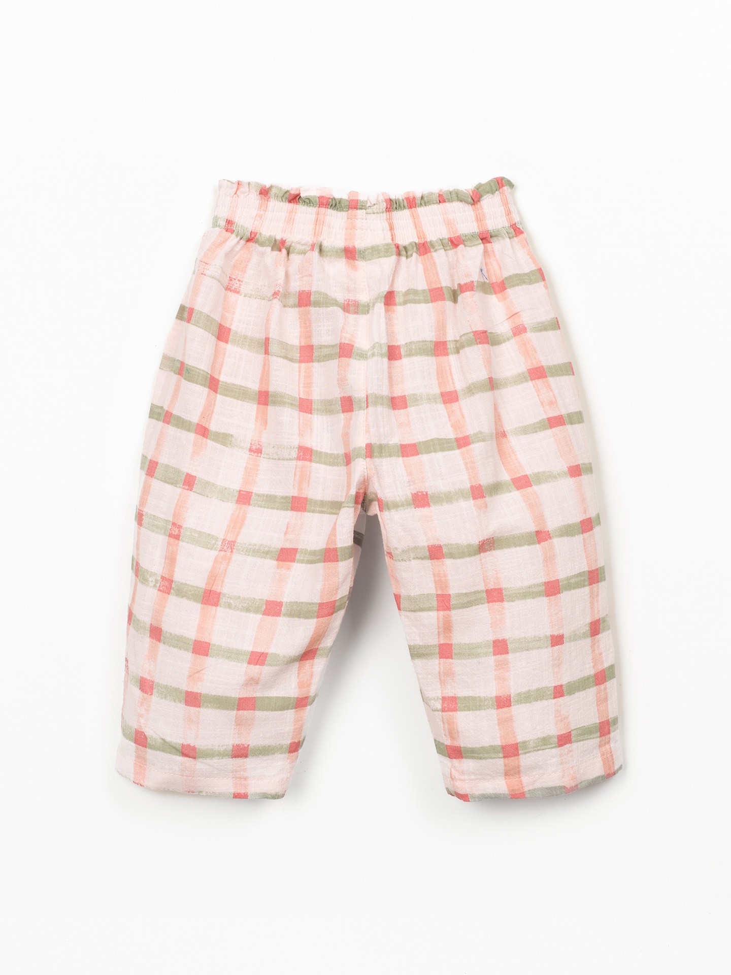 Calça com estampado xadrez