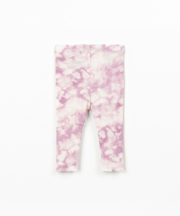 Tie-dye print leggings