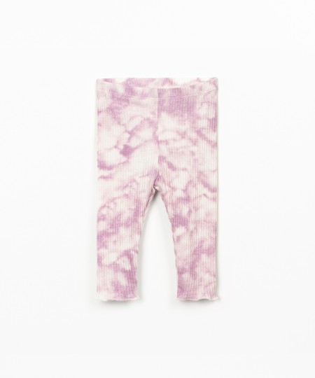 Tie-dye print leggings