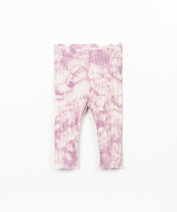 Tie-dye print leggings