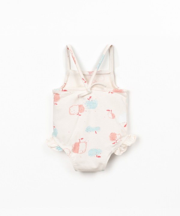 Maillot de bain imprim� en coton biologique
