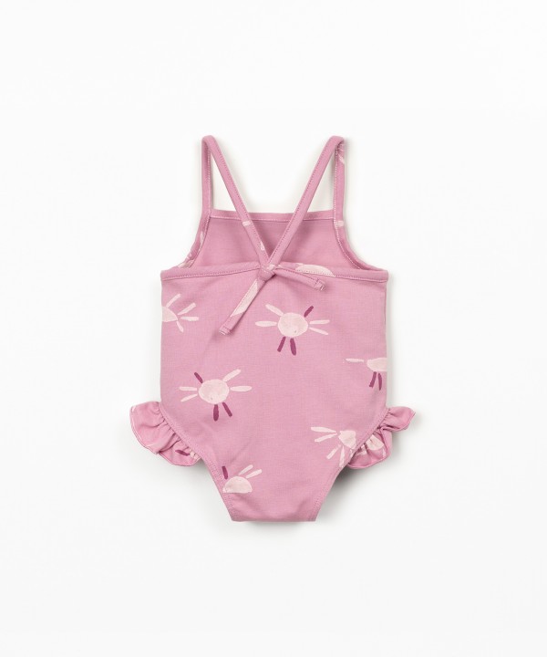 Maillot de bain imprim� en coton biologique