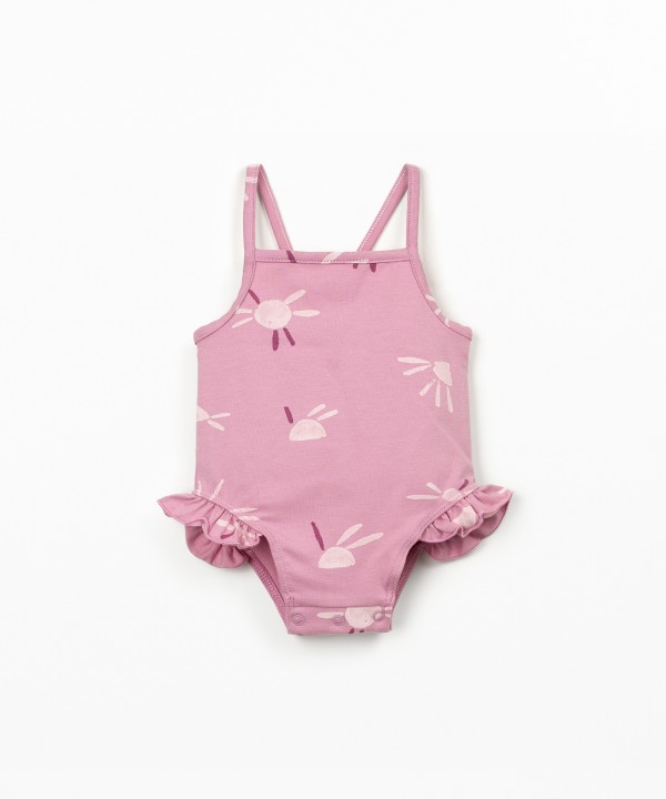 Maillot de bain imprim� en coton biologique