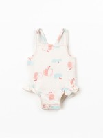 Maillot de bain imprim� en coton biologique