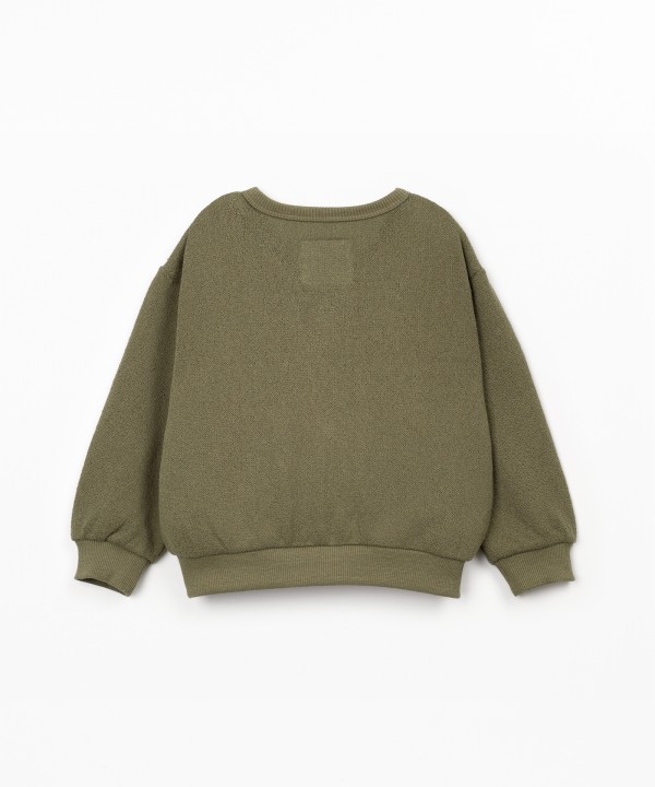 Casaco em mistura de algod�o e fibras recicladas