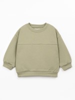 Pull en maille avec coton recycl?