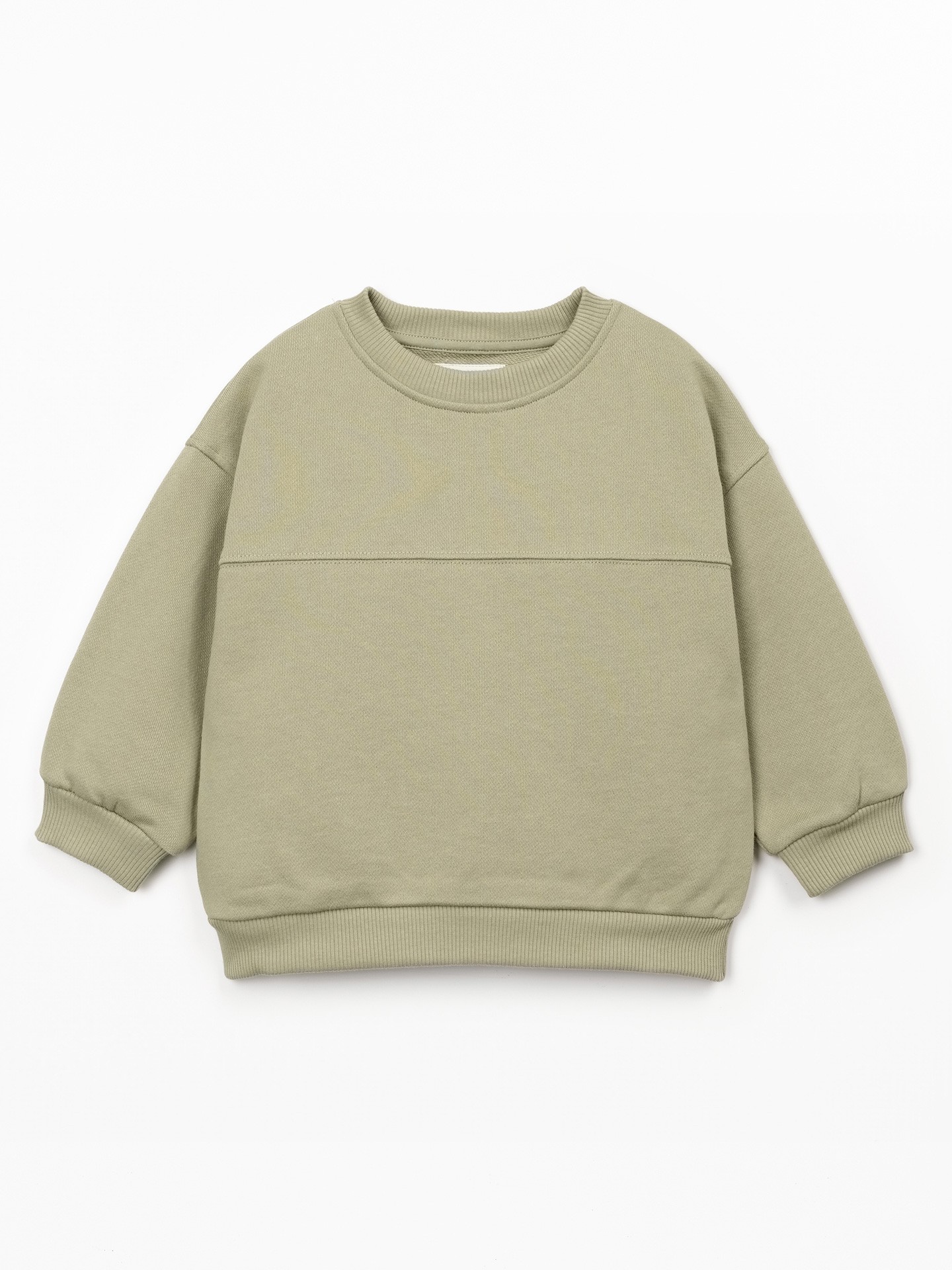 Knit sweater with recycled cotton