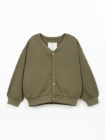 Casaco em mistura de algod�o e fibras recicladas