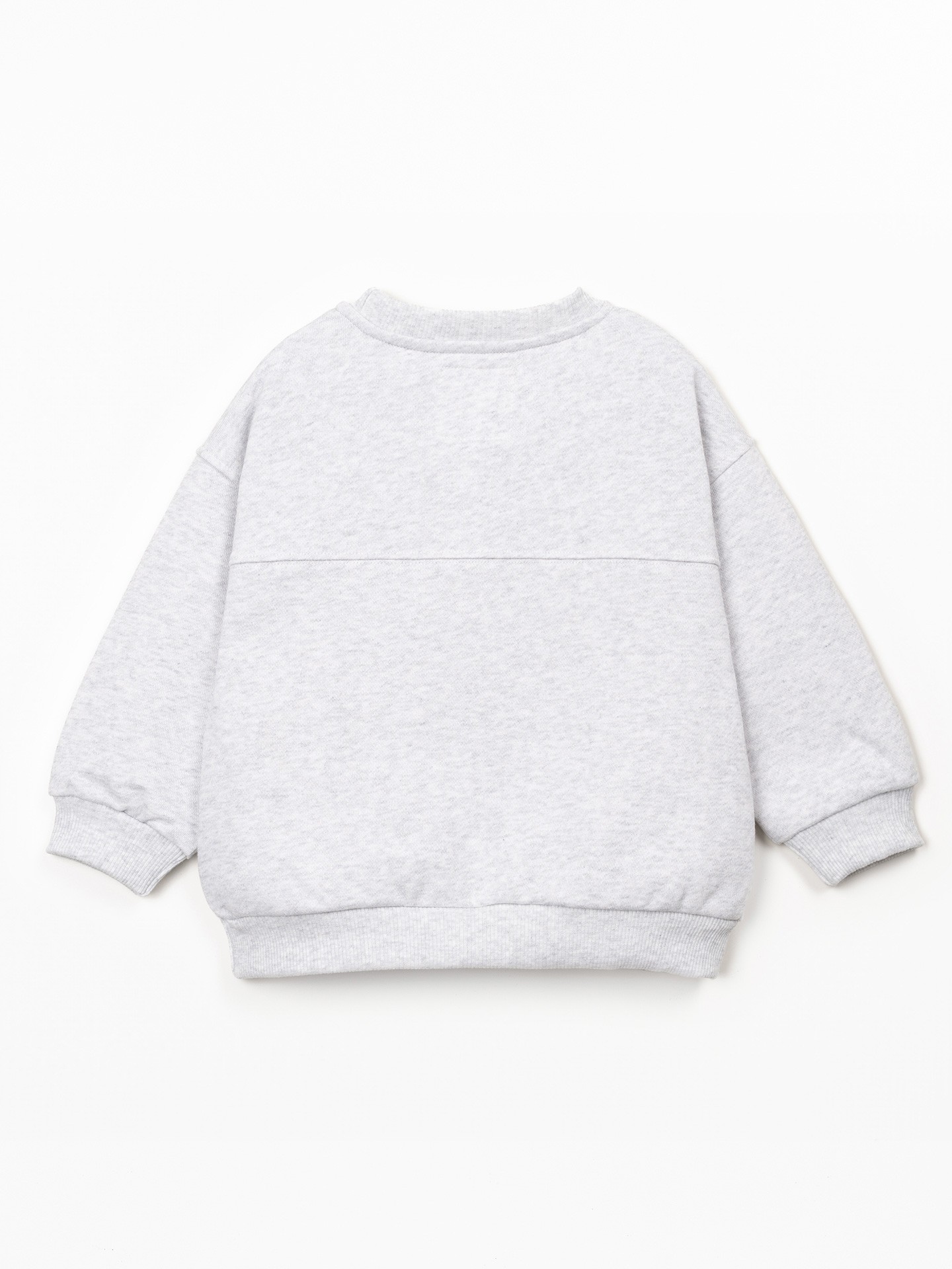 Knitted sweatshirt with recycled cotton