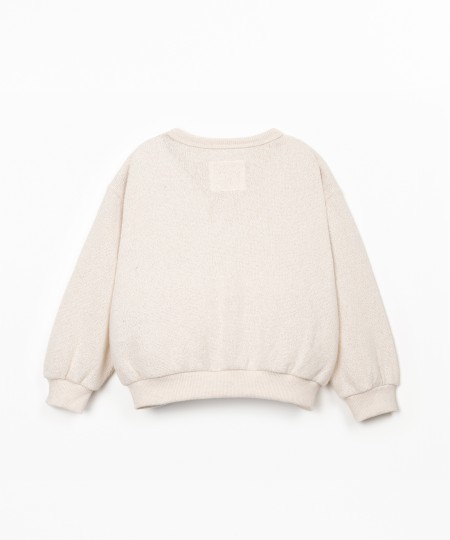 Casaco em mistura de algodão e fibras recicladas