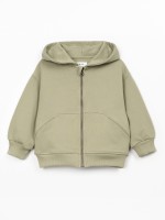 Hooded jacket with zipper