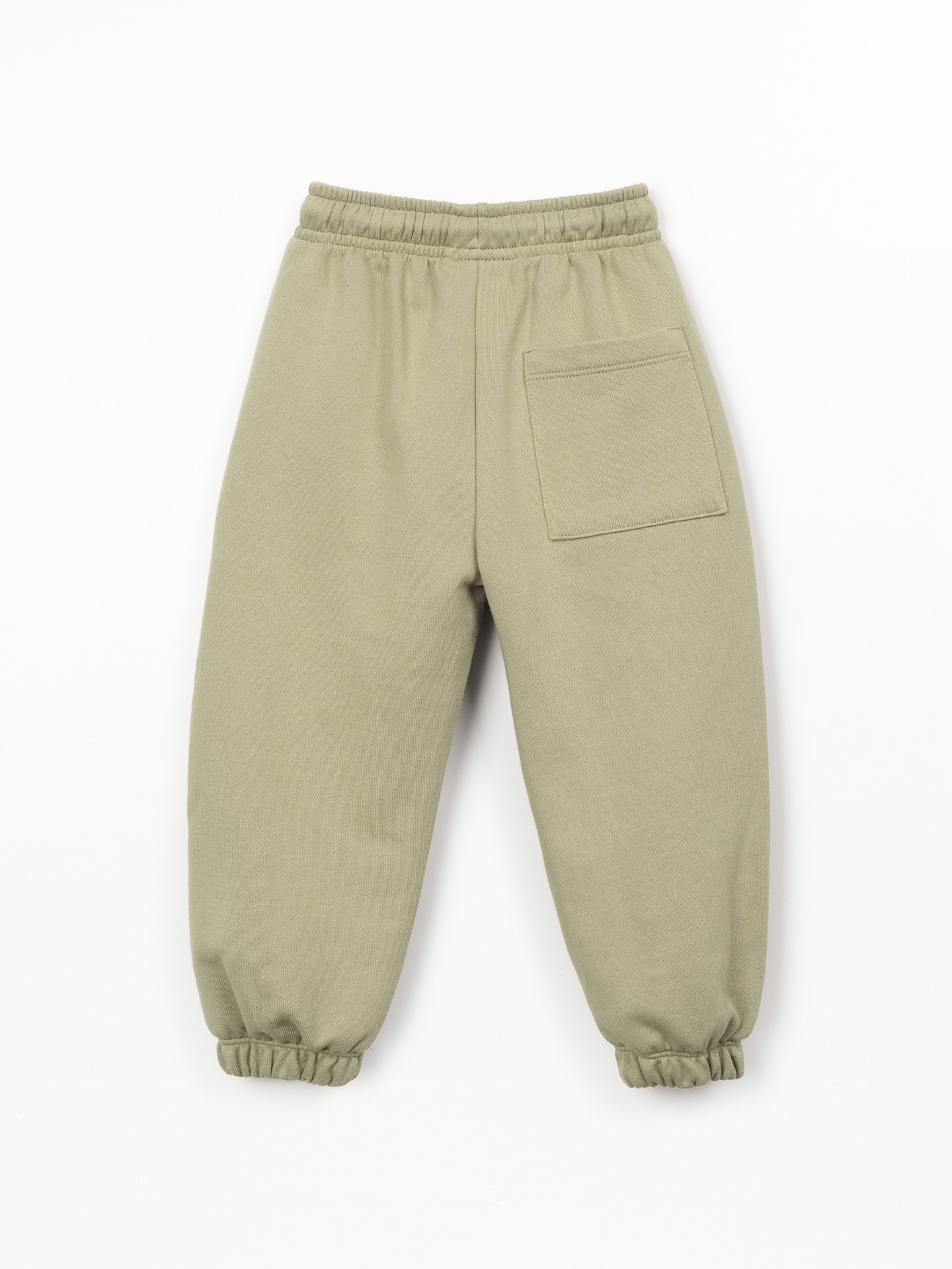 Jersey trousers with a blend of natural fibres and recycled fibres