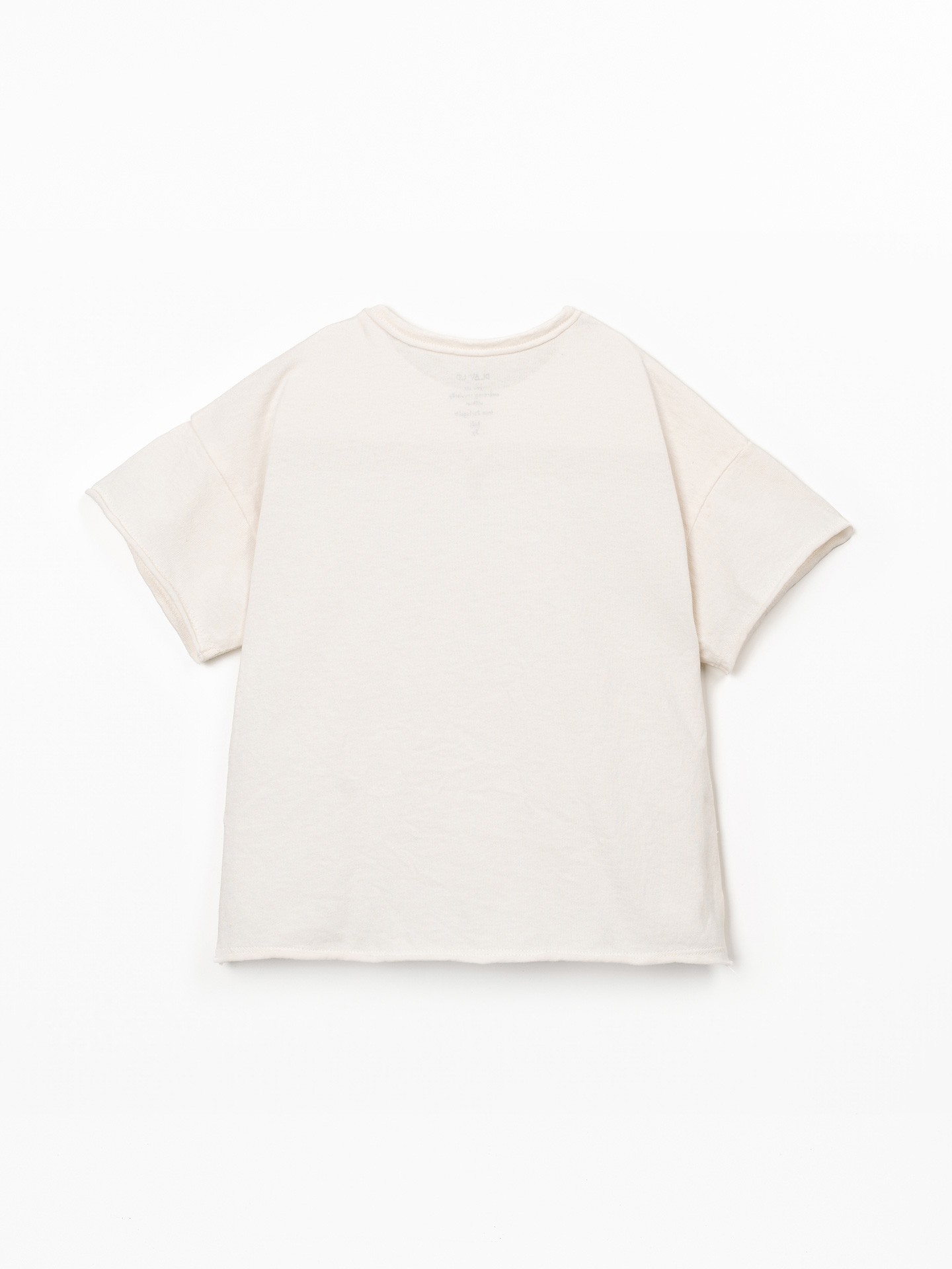 T-shirt de malha com mistura de algodão orgânico e algodão reciclado