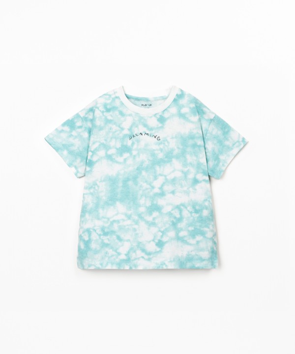 T-shirt in blend of organic cotton and recycled cotton