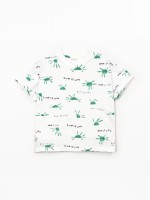 T-shirt anti-uv com estampado de sol