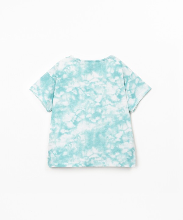 T-shirt in blend of organic cotton and recycled cotton