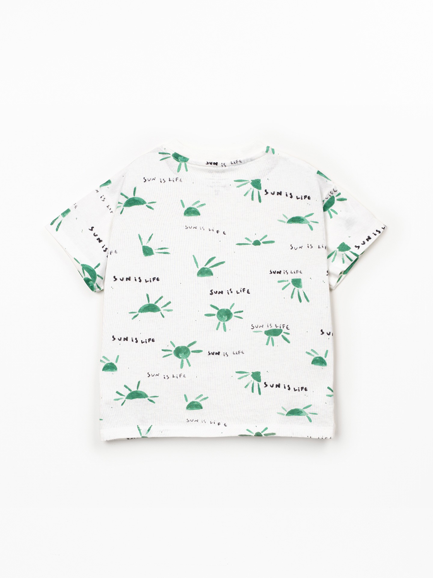 T-shirt anti-uv com estampado de sol