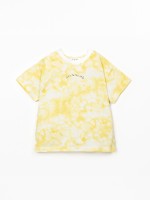 T-shirt in mixture of organic cotton and recycled cotton