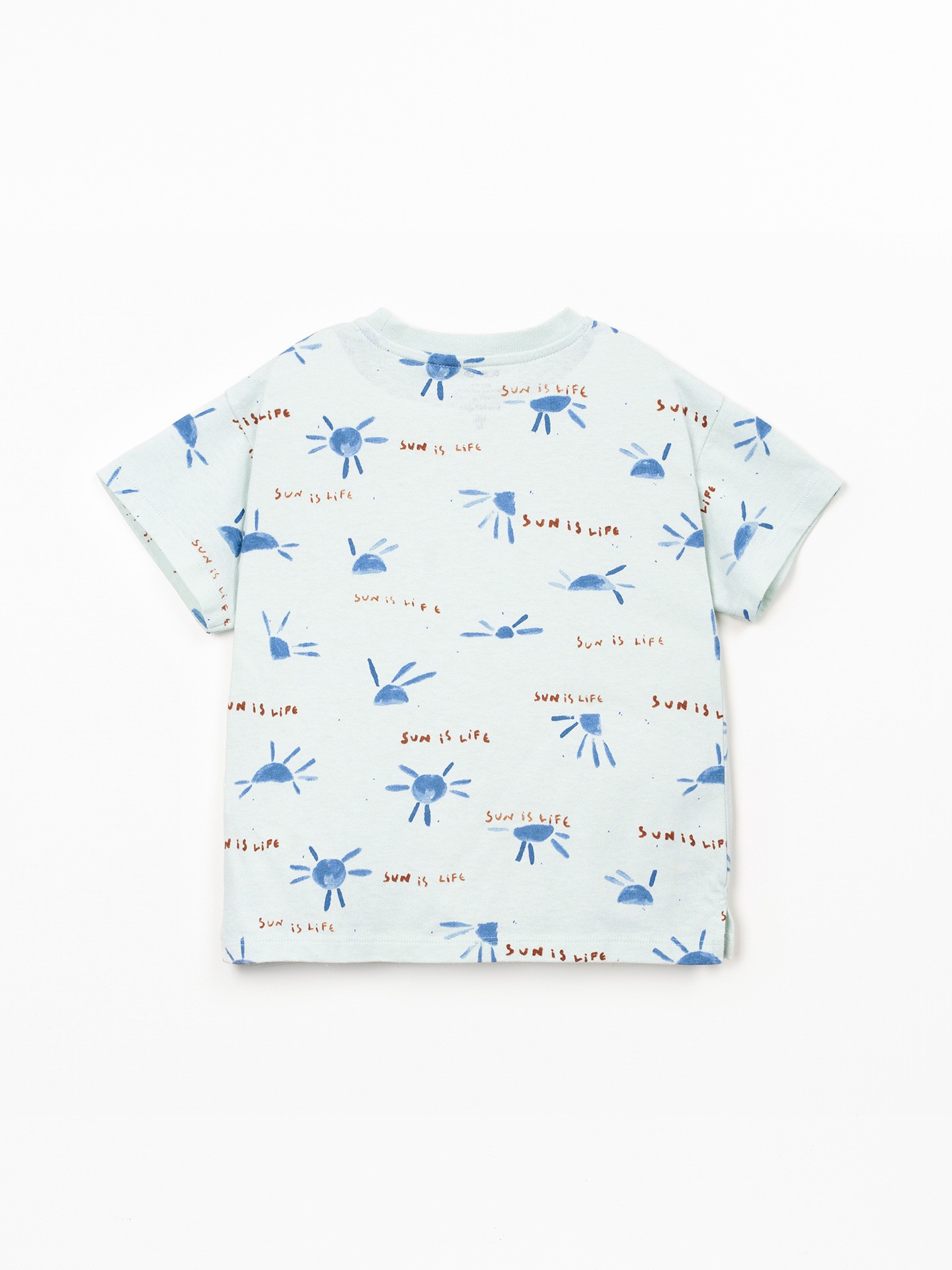 T-shirt anti-uv com estampado de sol