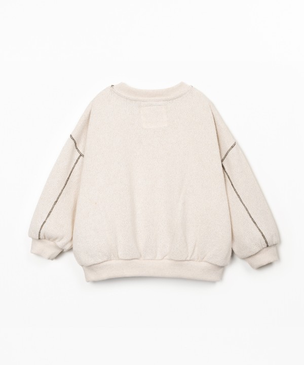 Sweater in recycled fiber blend