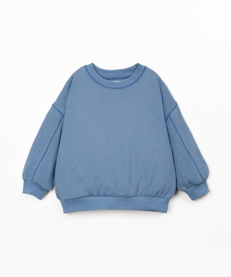 Sweater in recycled fiber blend