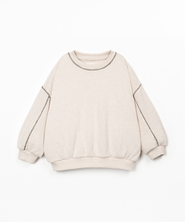 Sweater in recycled fiber blend